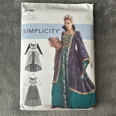 Simplicity S9166 Hocus Pocus Costume Pattern Winifred Sarah Mary Sanderson - Image 1 of 4