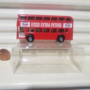 LESNEY MATCHBOX 1970 MB74A Red DAIMLER Bus ESSO EXTRA PETROL Labels + Nu PVC Box - Picture 1 of 8