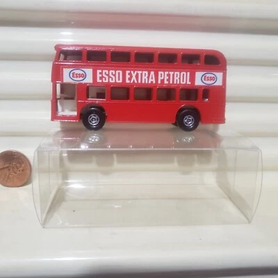 LESNEY MATCHBOX 1970 MB74A Red DAIMLER Bus ESSO EXTRA PETROL Labels + Nu PVC Box - Image 1 of 4