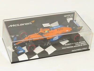 1/43 McLaren F1 Team MCL35M  Pole Position Russian GP 2021 #4 Lando Norris - Image 1 of 3