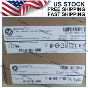 AB 1769-IF8 CompactLogix 8 Pt Analog Input Module 2022 New  SEALED 1769IF8 US AB - Picture 1 of 3