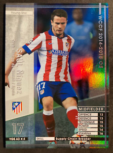 2014-15 Panini WCCF Young Star Saul Niguez Atletico Madrid refractor card