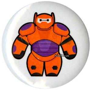 Disney Big Hero 6 Película BAYMAX Robot Cuerpo 1 1/4" Botón Pin Cordón Dije NUEVO - Imagen 1 de 1