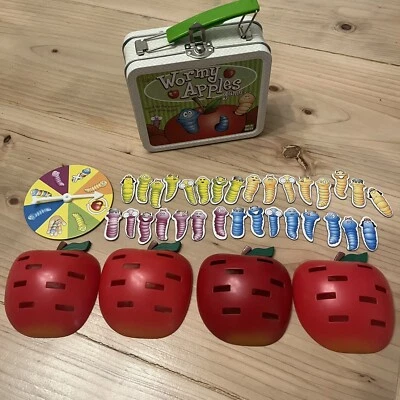 2004 Fundex Wormy Apples Multiplayer Game in Tin Box RARE - Image 1 of 4