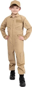 Kids Air Force Pilot Flight Suit Military Coveralls Camo Tactical Jumpsuit NASA - Picture 1 of 14