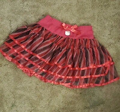 Falda en capas Sanrio Hello Kitty para niñas, talla 6 Foto 1 de 4