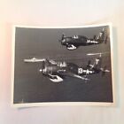 Vtg 1940&#39;s B&amp;W Photo Aircraft in Flight over USS Tarawa Ocean WWII Era Fliers