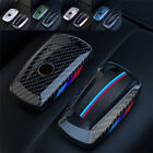 Carbon Fiber Shell Skin Car Remote Key Fob Case Cover For BMW 3 5 7 Series X2 X5