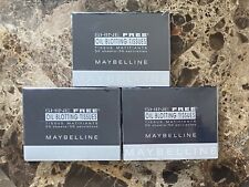 Lot of 3 MAYBELLINE oil blotting tissues papers 50 sheets each mattifying