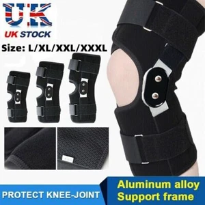New Dual Hinged Knee Guard Arthritis Support Brace Strap Wrap Support Stabilizer - Picture 1 of 16