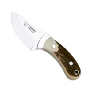 CUDEMAN - SKINNER 7CM MOUSE STYLE, DEER ANTLER HANDLE W/SHEATH (288-C) - Picture 1 of 1