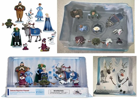 Frozen Adventure Deluxe Figure Play Set 10 Pieces Anna Elsa Olaf Kristoff Sven Cover