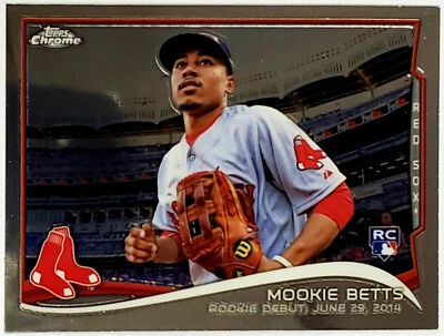  🔥 MOOKIE BETTS ROOKIE! 2014 TOPPS CHROME UPDATE #MB-46 RED SOX, MVP DODGERS RC - Image 1 of 4