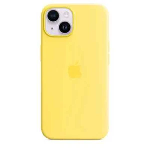 Funda Oficial Apple iPhone 14 Plus Silicona MagSafe Amarillo Canario - Caja Abierta - Imagen 1 de 14