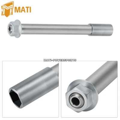 Eje y tuerca de rueda delantera para Honda CR125R CR250R 2004-07 CRF250R CRF450R 2004-2024 Foto 1 de 4