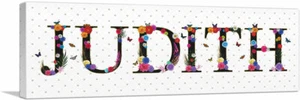 ARTCANVAS JUDITH Ragazze Nome Camera Decorazione Panoramica Tela Stampa Arte - Foto 1 di 11
