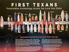Old Arrowhead Timeline Poster, First Texans, Clovis Indian Artifacts, Texas Map