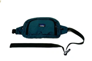 Riñonera de colección Old School LL Bean paquete de cintura senderismo bolso cruzado de nailon verde - Imagen 1 de 19