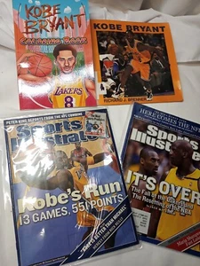Baloncesto Kobe Bryant / Libro para colorear, libro de biblioteca y revista lote mixto - Imagen 1 de 10