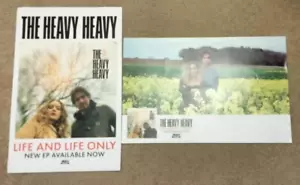 The Heavy Heavy - Life and Life Only US 11" x17" promo 2 sided poster VG+ / EX D - Imagen 1 de 1