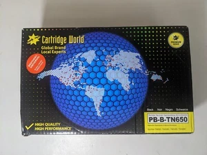 NEW-Cartridge World Cartridge PB-B-TN650 ReplaceBrothers TN650 TN580 TN620 Black - Imagen 1 de 5