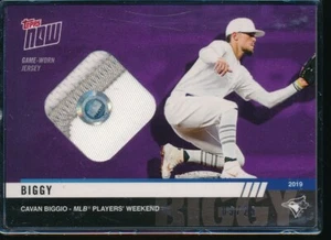 Maglia Topps Now Players Weekend Cavan Biggio Viola Game Worn 2019 reliquia #d/25 - Foto 1 di 2