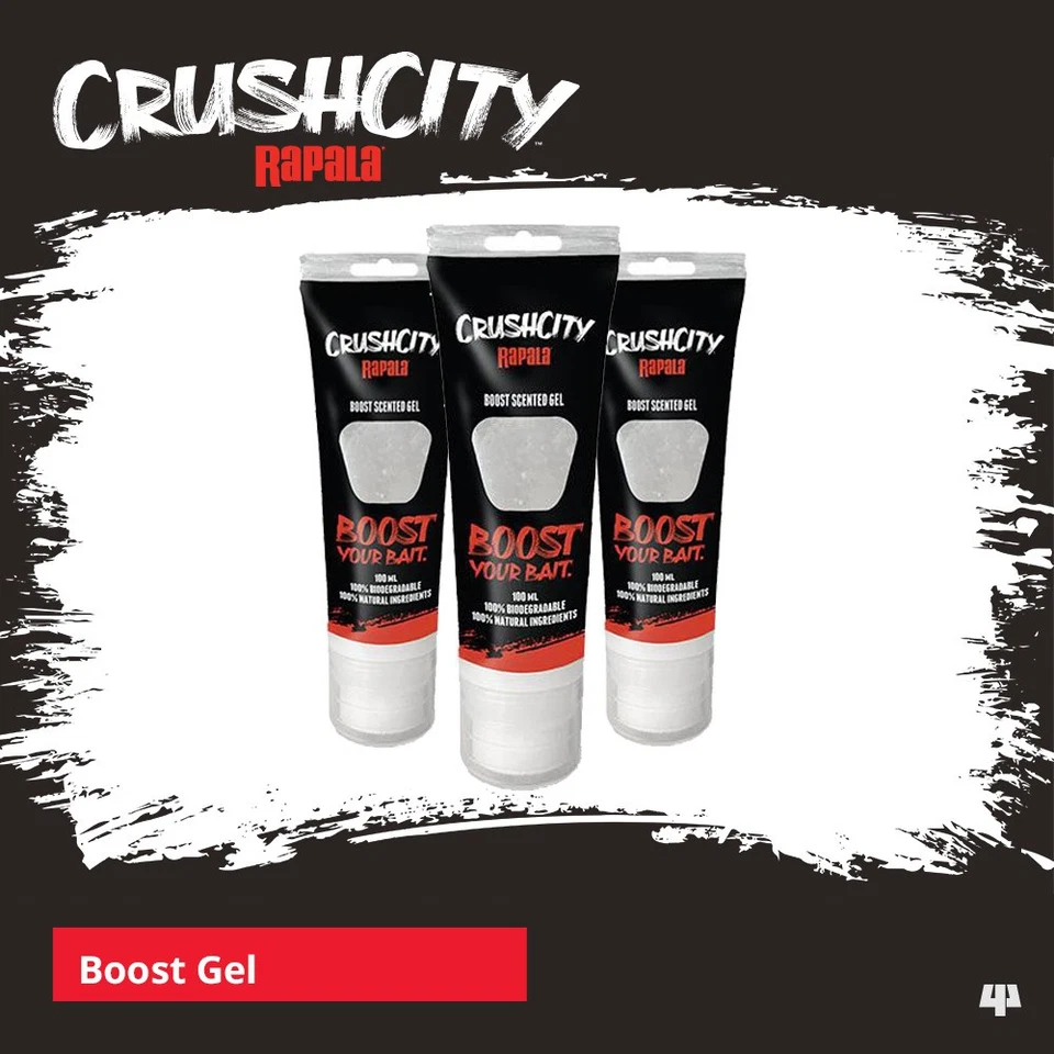 Rapala CrushCity Boost Scented Gel - Pike Perch Chub Bass Trout Lure Sea Fishing - Image 1 of 2