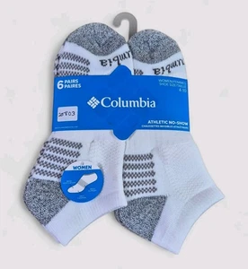 COLUMBIA Mujer Calcetines No Show Acolchado Soporte Arco 6 Pares Zapato Talla 4-10  - Imagen 1 de 2
