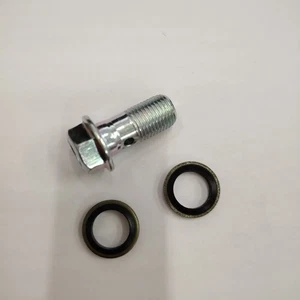 Stainless Brake Banjo Bolt Iron zinc 10mm Diameter Fit  For Harley - Picture 1 of 3