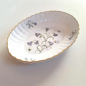Spode Canterbury Floral Blue Bells Oval Plate, 5.7in (14.5cm) x 7.9in (20cm) - Picture 1 of 7