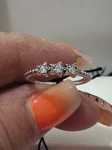 PANDORA AUTHENTISCHER BRANDNEUER STERLINGSILBER PAVE HIMMLISCHE STERNE RING 7,5 ZOLL - Bild 1 von 24