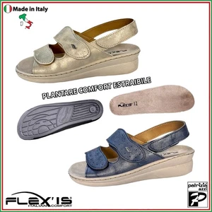 Flex'is RE81 Sandali Donna con Plantare Estraibile in Vera Pelle Soletta Comfort - Imagen 1 de 16