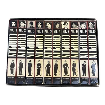 Chaplin The Collection - Complete Box Set: Volumes 1-10 ( VHS, 1991 , EP Mode ) - Image 1 of 4