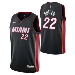 [9Z2B7BX2P00-HEAJB] YOUTH NIKE NBA HEAT 'BUTLER' SWINGMAN JERSEY ICON EDITION - Picture 1 of 1