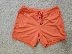 Pantalones Cortos Tangerine Mujer Atléticos Naranja Suave, Malla Elástica Forrados Cordón Talla M - Imagen 1 de 16