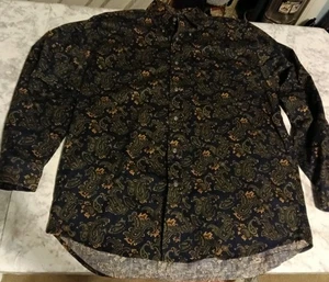 Dockers mehrfarbiges geknöpftes Herrenhemd mit Paisleymuster Größe Medium - Bild 1 von 6