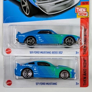 Hot Wheels / '69 & '07 Mustang Then & Now  / Set of 2 / 2023 - Picture 1 of 2