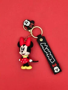 Schlüsselanhänger MINNIE MOUSE ROT POK-A-DOT KLEID MIT HANDSCHLAUFE - Bild 1 von 3