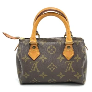 LOUIS VUITTON M41534 Monogram Mini Speedy Pouch Hand Bag MonogramCanvas Brown - Foto 1 di 11