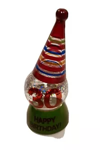 Midwest Happy Birthday Light Up Flashing Cake Topper 30 Green Base - Picture 1 of 3
