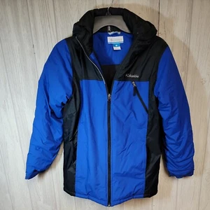 Columbia Youth Winter Puffer Blue Black Jacket Size Large 14/16 - XB4015-437-L  - Picture 1 of 9