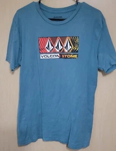 VOLCOM STONE SHORT SLEEVE T SHIRT MENS SIZE LARGE Surfing Blue - Picture 1 of 6