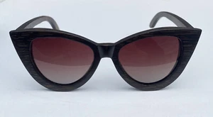 Handmade Wooden laser cut Sunglasses - Cat eye Design - Picture 1 of 3