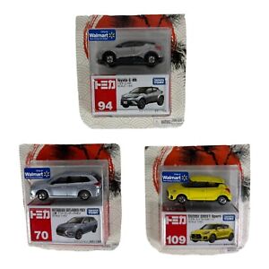 TAKARA Tomy Toyota C-HR 1/64 #94 Outlander 1/63 #70 Suzuki Swift 1/60 #109 CARS