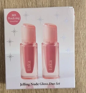 LAKA Jelling Nude Gloss 303 Anello Pesca (Rosa Naturale) Duo Set 4,5g X 2 - Foto 1 di 4