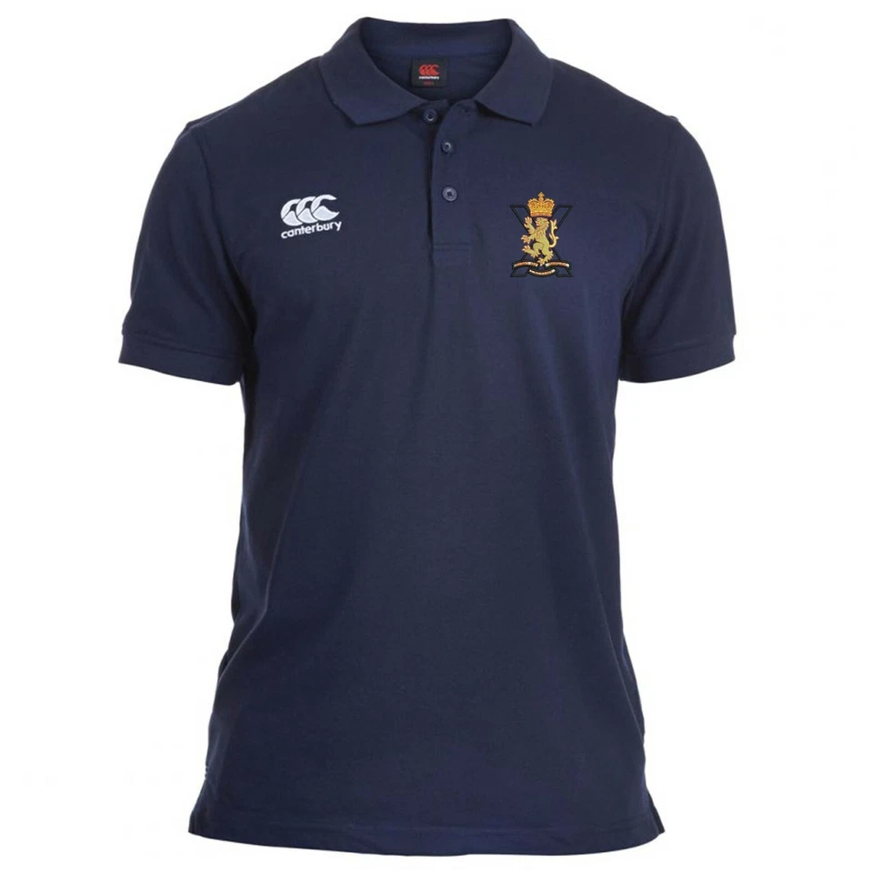 OFFICIAL Royal Regiment of Scotland embroidered Canterbury Rugby Polo Shirt  - Image 1 of 1