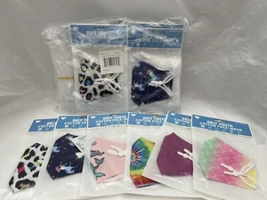 24 Sealed ORLY Washable/Reusable Cotton Masks Kids/Girls 6 Assorted Designs - Picture 1 of 6