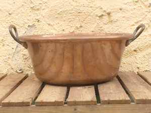 Heavy Copper Pot Jam Pot Saucepan 36cm Round Pot - France - Picture 1 of 10
