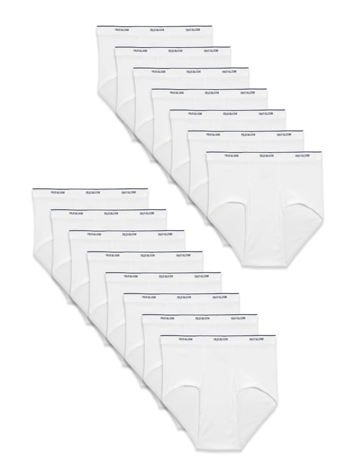 Fruit of the Loom Men's White Briefs, 9-Pack - Image 1 of 4