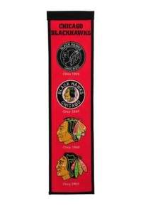 Chicago Blackhawks Heritage Banner 8x32 - Picture 1 of 1